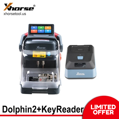 Xhorse Dolphin II XP005L Key Cutting Machine plus Key Reader XDKP00GL