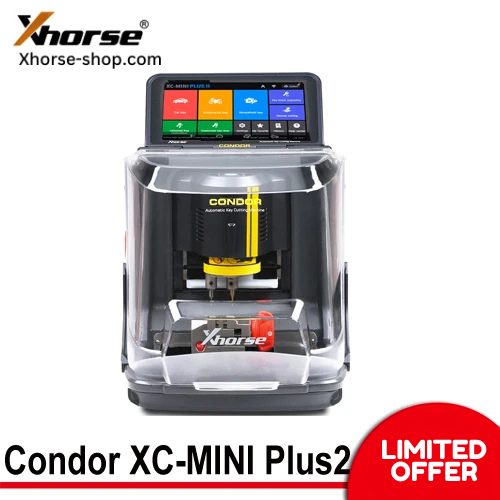 Xhorse Condor XC-MINI Plus II Key Cutting Machine Support Car/Motorbike/House Keys With M3 and M5 Clamps