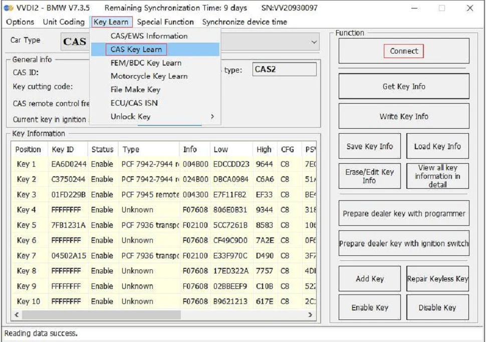 GODIAG BMW CAS2 CAS3 SER Semi Smart Test Platform for Xhorse VVDI2/VVDI Key Tool Plus - Product feature detail 4