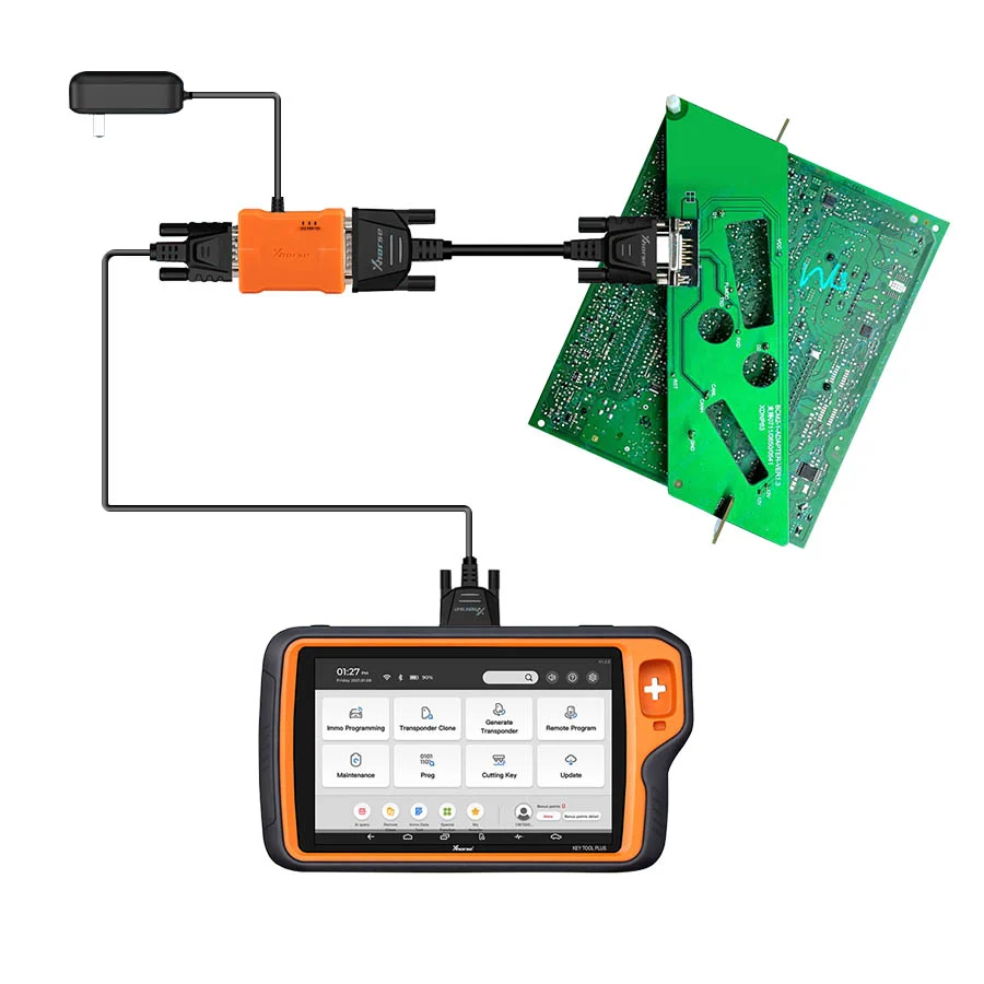 Xhorse BCM2 Audi Solder-Free Adapters For Key Tool PLUS/VVDI Prog/VVDI2/Multi Prog - Adapter and connection details