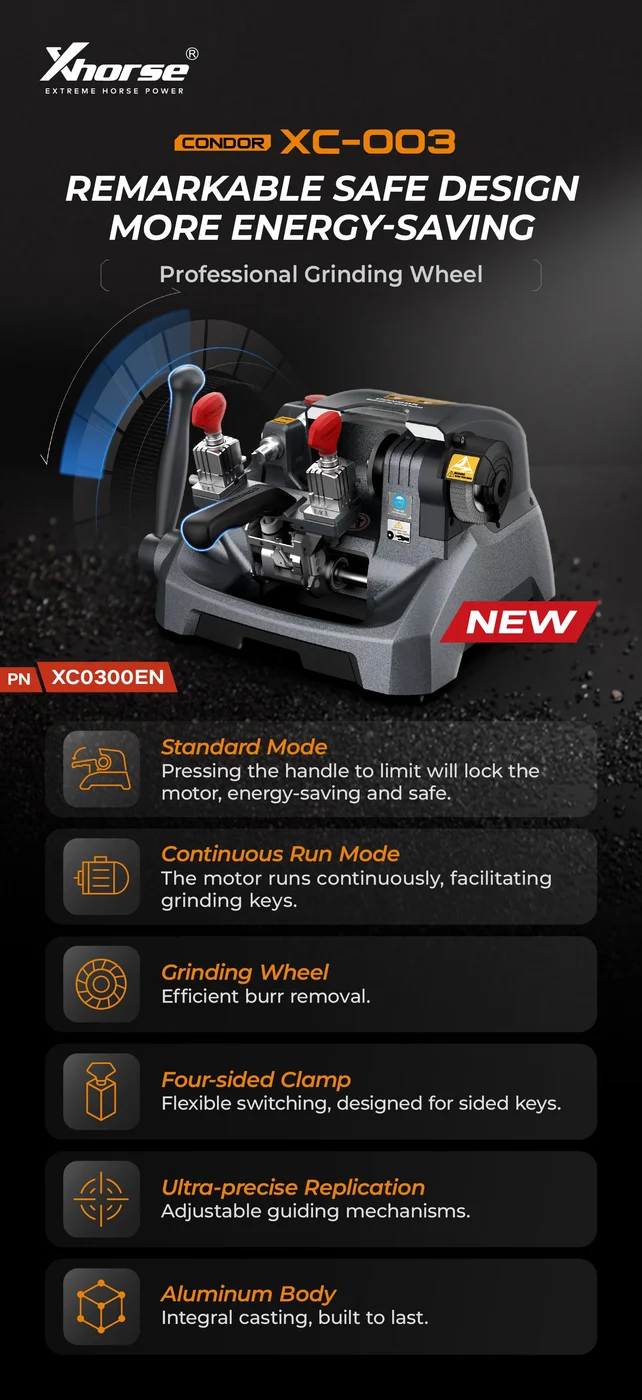 Xhorse Condor XC-003 Mechanical Key Cutting Machine Update Version of XC-009 - Product feature detail 1