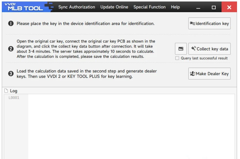 Xhorse VVDI MLB Tool for VW Audi Key Adapter work with VVDI2/VVDI Key Tool Plus - Software interface and supported data