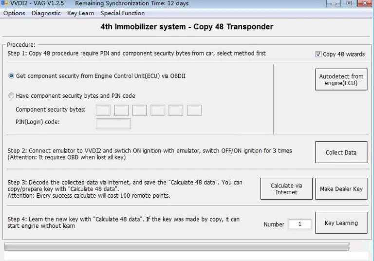 Xhorse VVDI2 Key Programmer/VVDI Key Tool VAG copy48 Function Authorization Service - Product feature detail 3