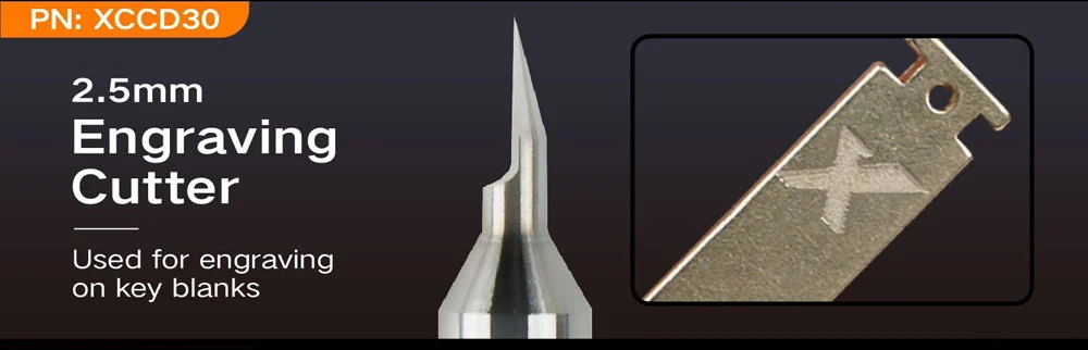 Xhorse XCCD30GL 2.5mm Engraving Cutter for Condor XC-Mini Plus II 5pcs/lot - Product feature detail 1
