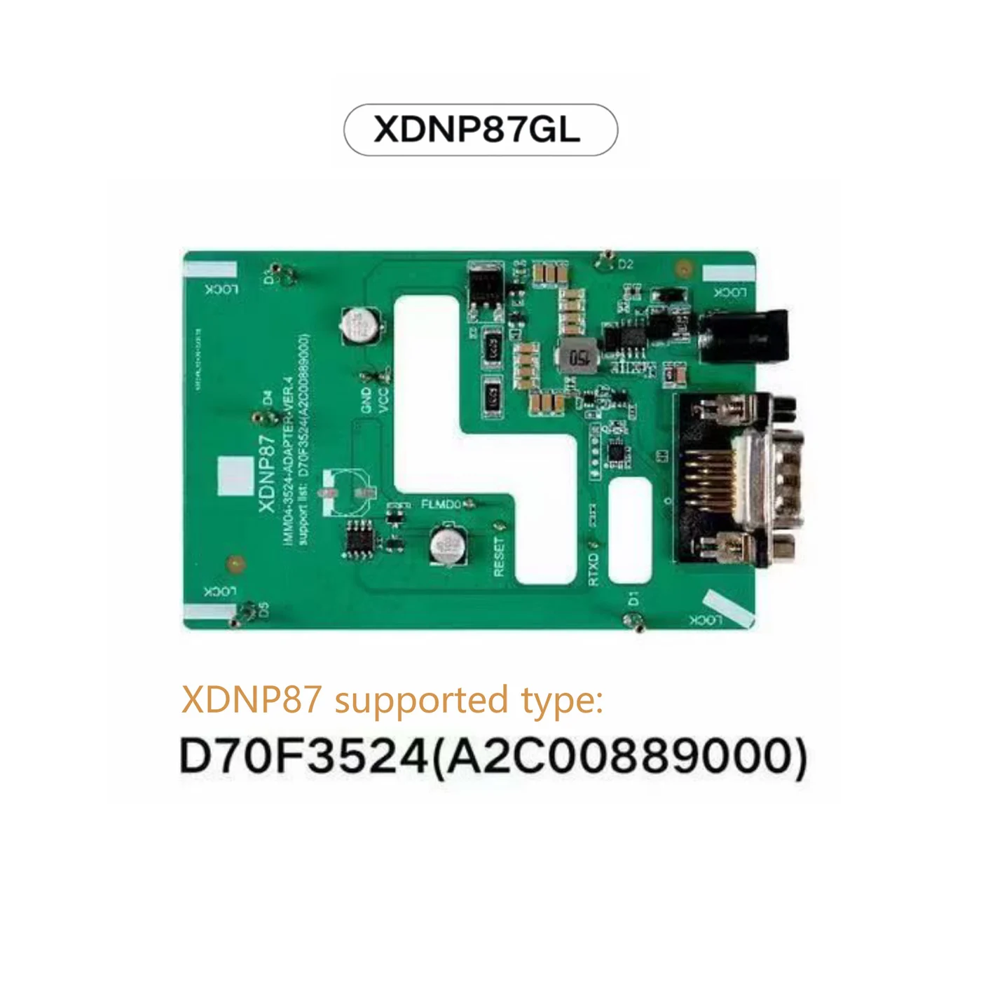 Xhorse XDNP87GL IMMO4 NEC35xx Solder Free Adapter For Multi-Prog/VVDI Prog/Key Tool Plus - Included and compatible accessories
