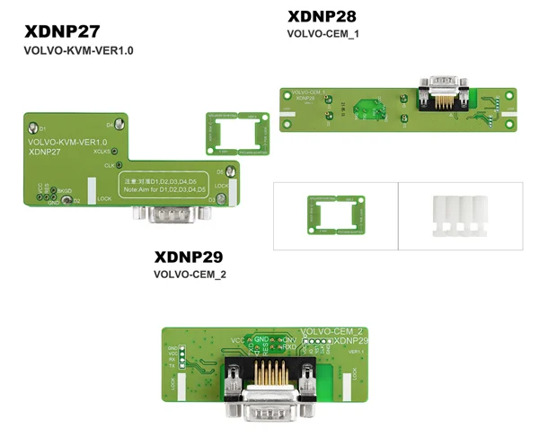 Xhorse XDNPP2CH Adapters Solder-free Volvo 3PCS Set For Xhorse MINI PROG and Key Tool Plus - Product feature detail 1