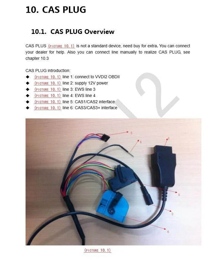 Xhorse XDV207EN VVDI2 BMW CAS Plug For BMW EWS - Product feature detail 1