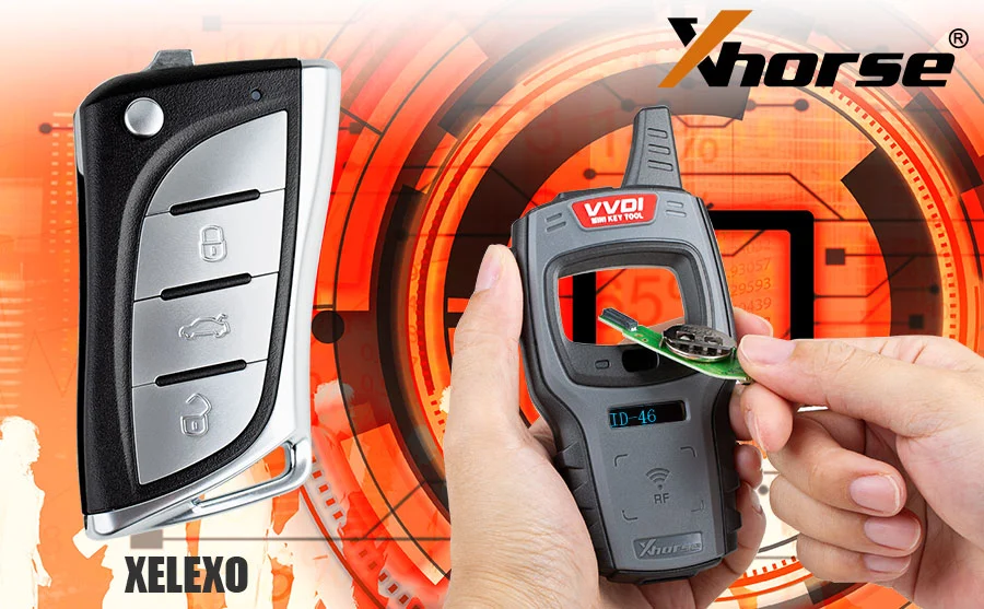 Xhorse XELEX0EN Super Remote Key Toyota/Lexus Flip 3 Buttons Built-in Super Chip English 5pcs/lot - Remote and transponder details
