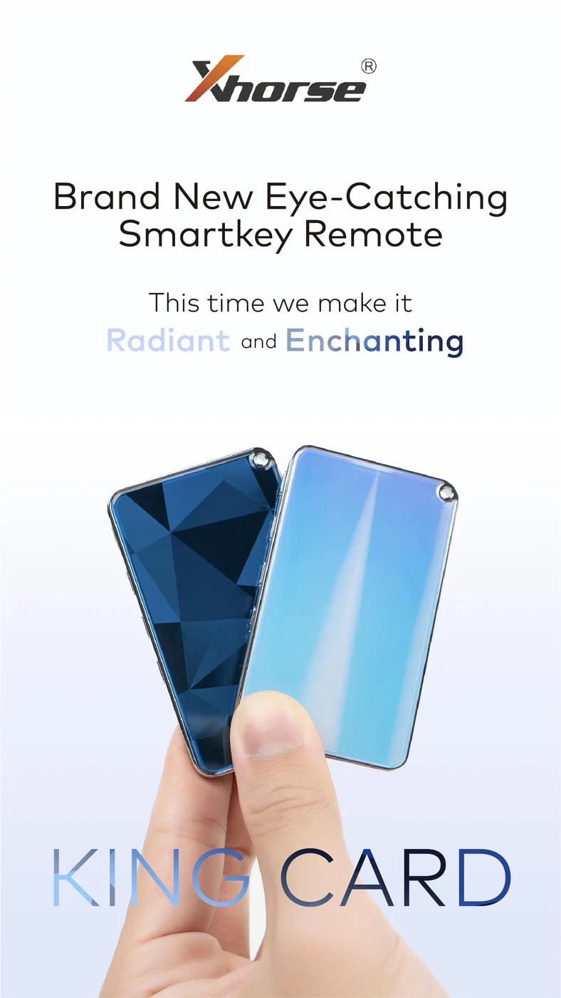 Xhorse XSKC04EN XSKC05EN King Card Key Slimmest Universal Smart Remote 4 Buttons Key - Remote and transponder details