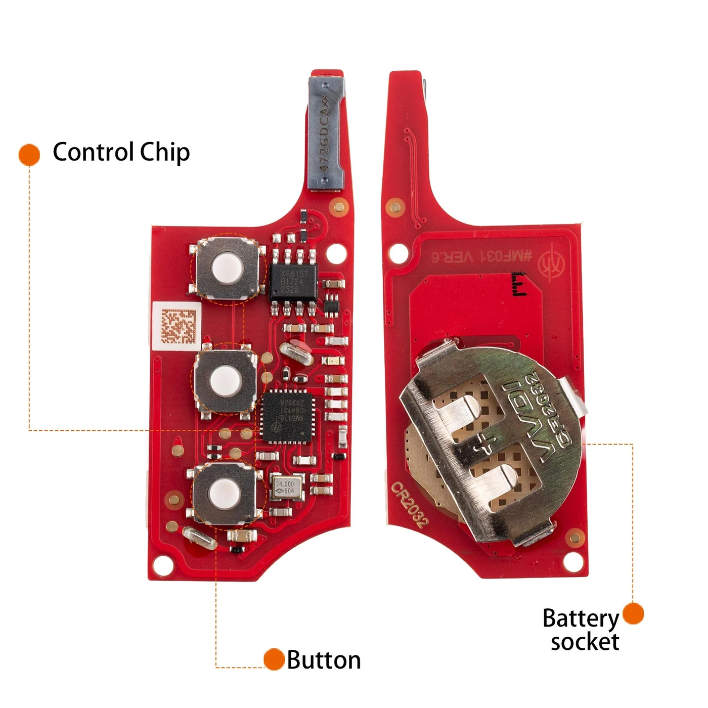 Xhorse XEB520EN 2ndGeneration B5 Remote Key with XT57B Super Chip 3 Buttons 5pcs/lot 3