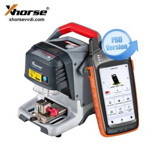 Xhorse Dolphin XP005 Key Cutting Machine with M5 Clamp plus VVDI Key Tool Max Pro As a Screen product detail 1