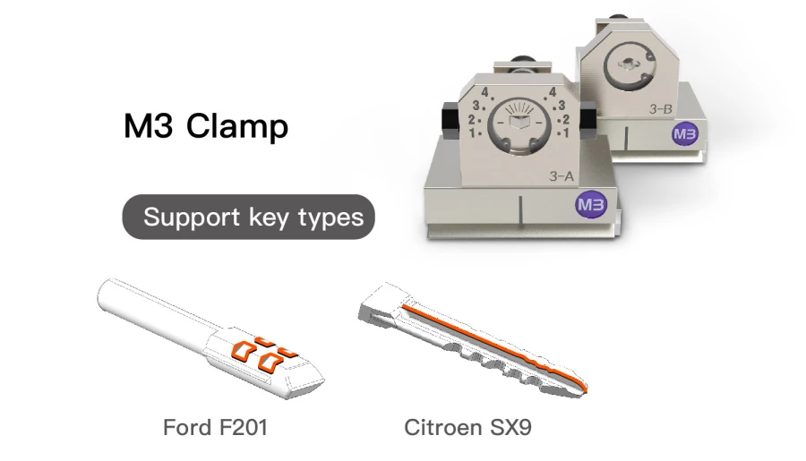 Xhorse Condor XC-Mini Plus II Key Cutting Machine and Key Reader XDKP00GL feature detail 5