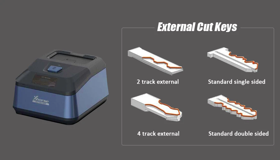 Xhorse Condor XC-Mini Plus II Key Cutting Machine and Key Reader XDKP00GL feature detail 7