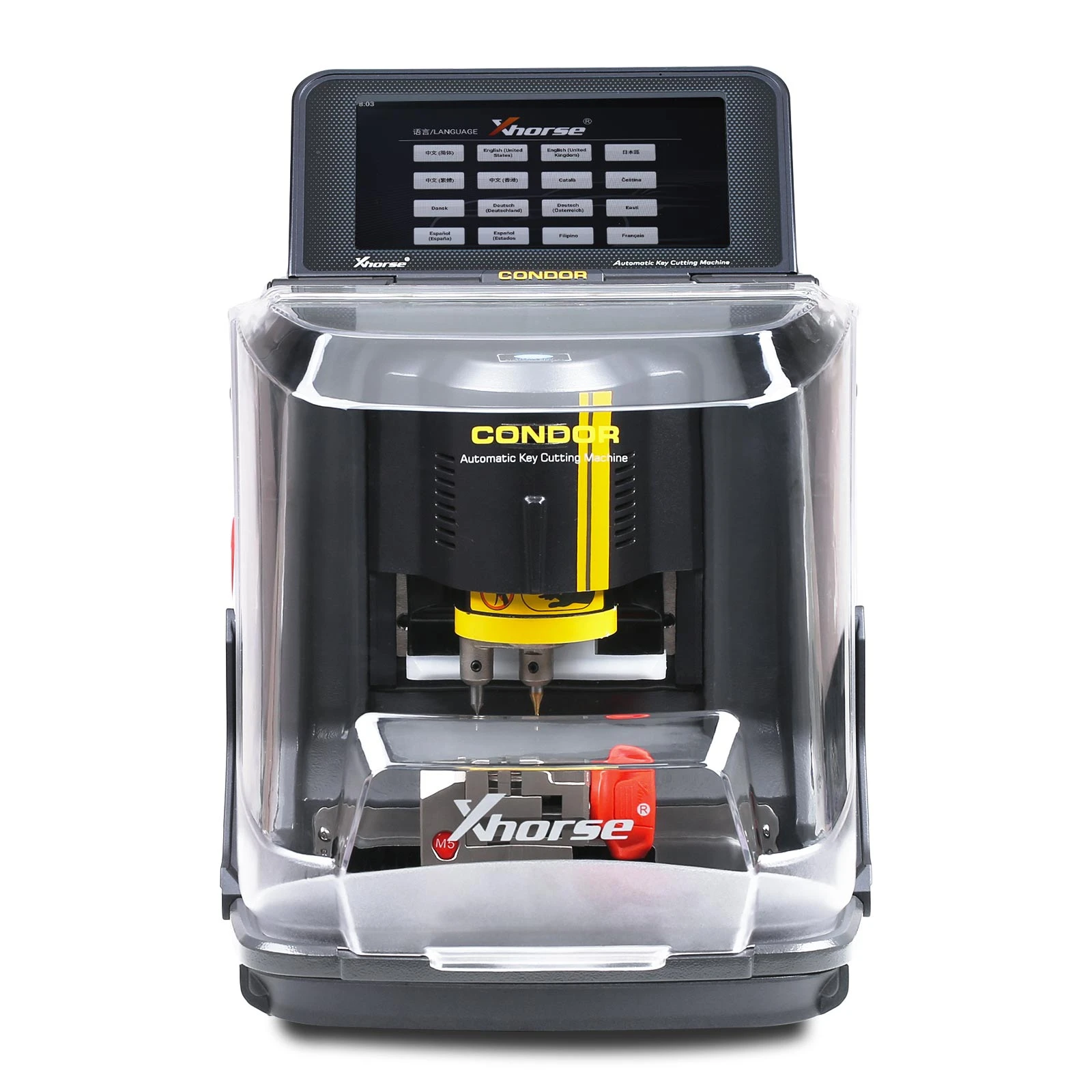 Xhorse Condor XC-MINI Plus II Key Cutting Machine Support Car/Motorbike/House Keys With M3 and M5 Clamps 4