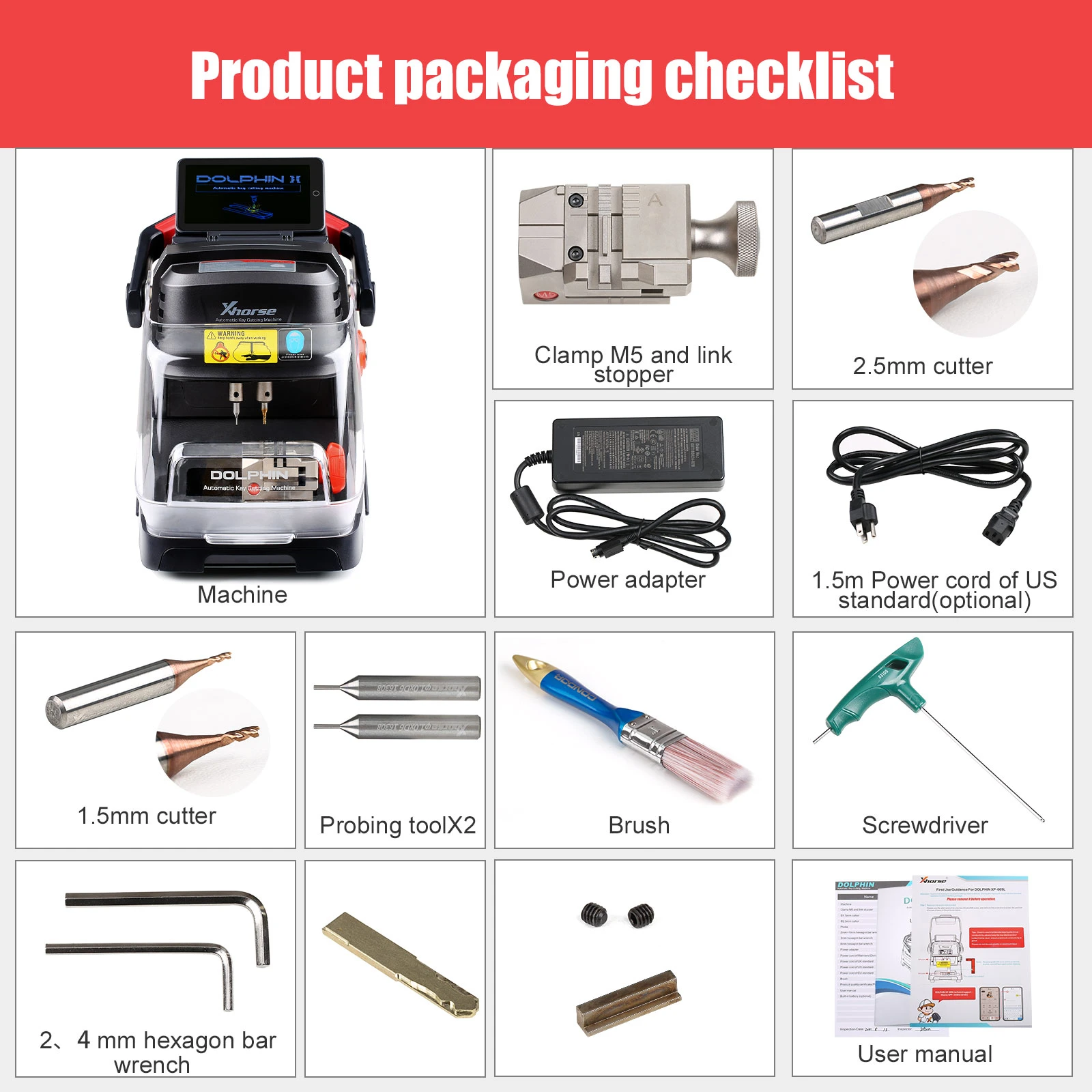 Xhorse Dolphin II XP-005L Key Cutting Machine and VVDI Key Tool Max Pro 11