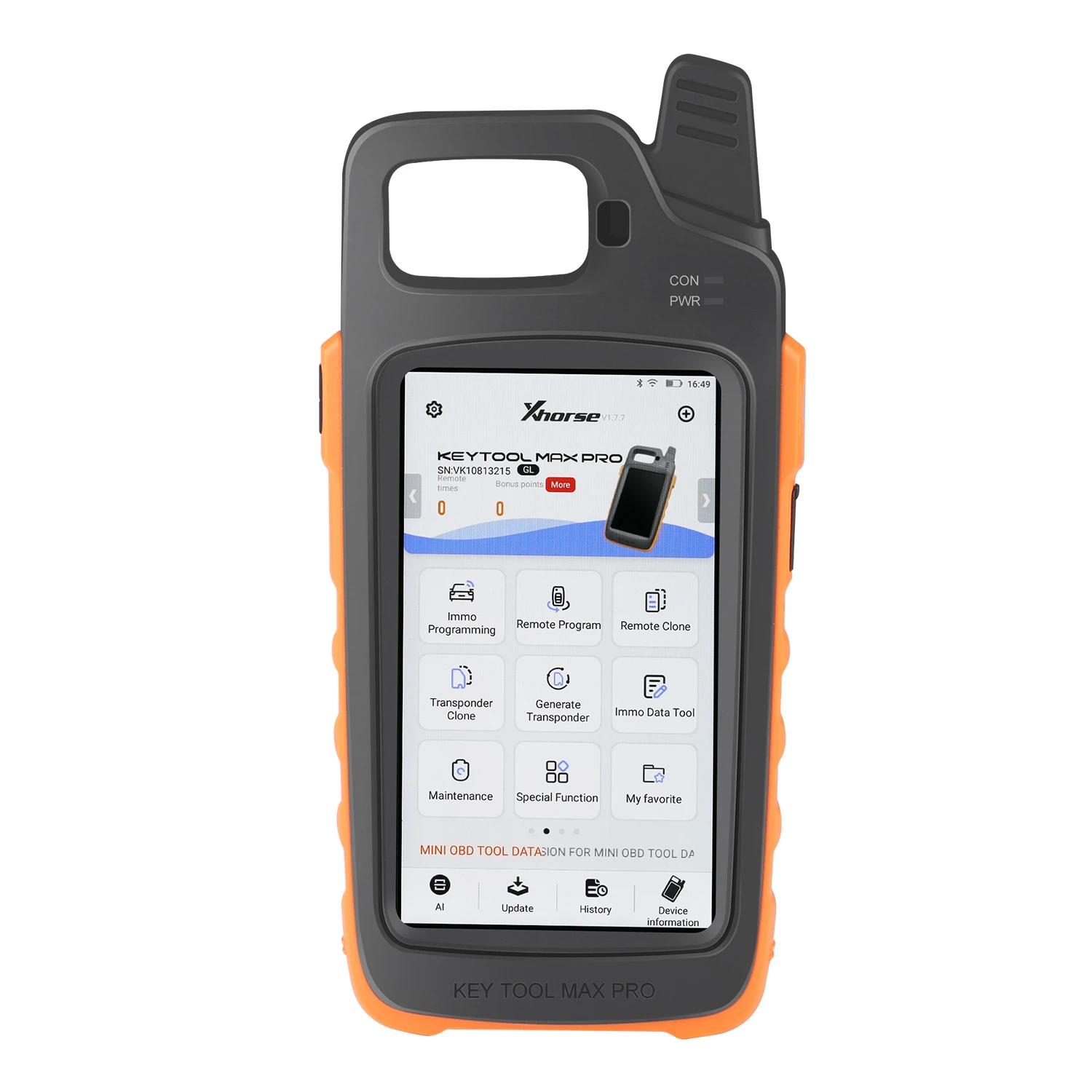Xhorse Dolphin XP005 Key Cutting Machine with M5 Clamp plus VVDI Key Tool Max Pro As a Screen 6