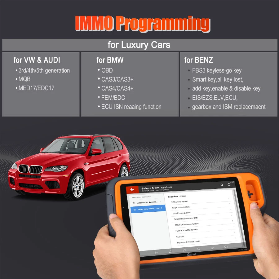 Xhorse VVDI Key Tool Plus Pad Full Configuration Advance GL Version feature detail 24