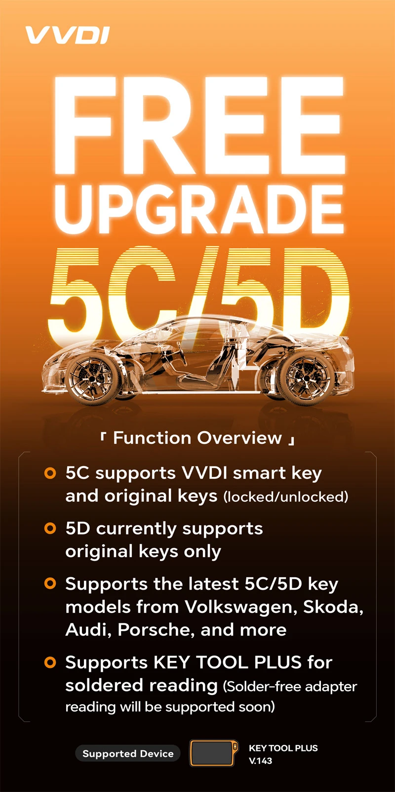 Xhorse VVDI Key Tool Plus Pad Full Configuration Advance GL Version feature detail 5