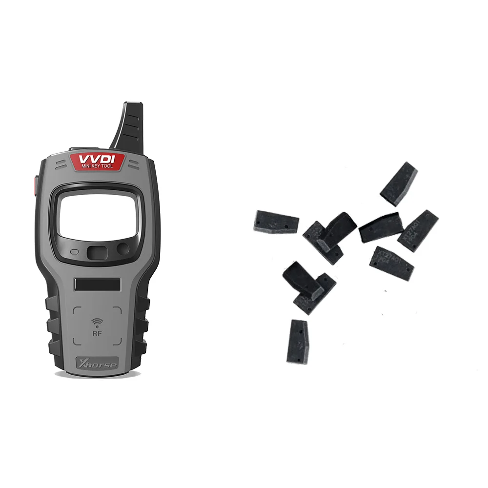 Xhorse VVDI Mini Key Tool Global Version Multi-Language and 10Pcs VVDI Super Chips Support Rewrite